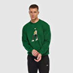 New Balance MNC3412 Yeşil Erkek Sweatshirt