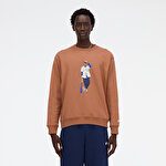 New Balance MT41538 Kahverengi Erkek Sweatshirt