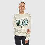 New Balance UNC3401 Beyaz Unisex Sweatshirt
