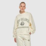 New Balance WNC3404 Beyaz Kadın Sweatshirt