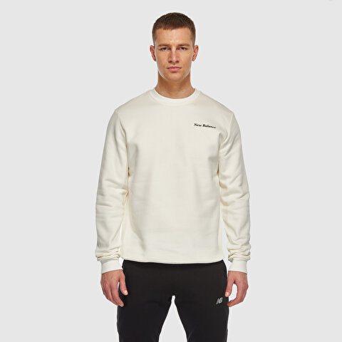 New Balance MNC3328 White Men Hoodies & Sweatshirts