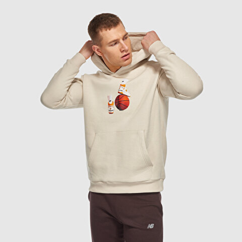 New Balance MNH3411 Bej Erkek Sweatshirt