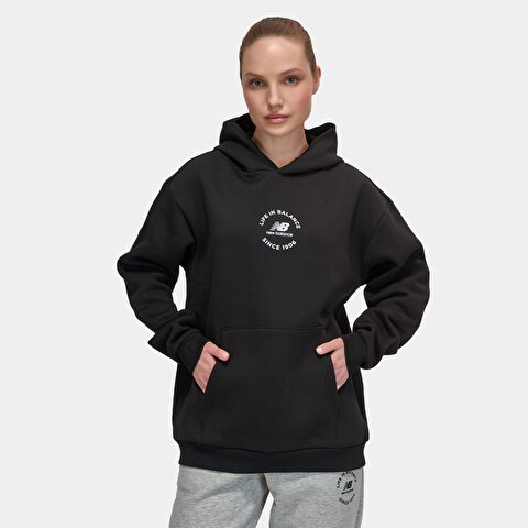 New Balance UNH3347 Siyah Unisex Sweatshirt