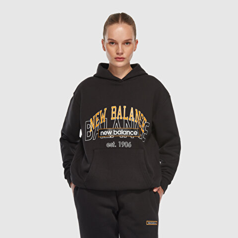 New Balance UNH3406 Siyah Unisex Sweatshirt