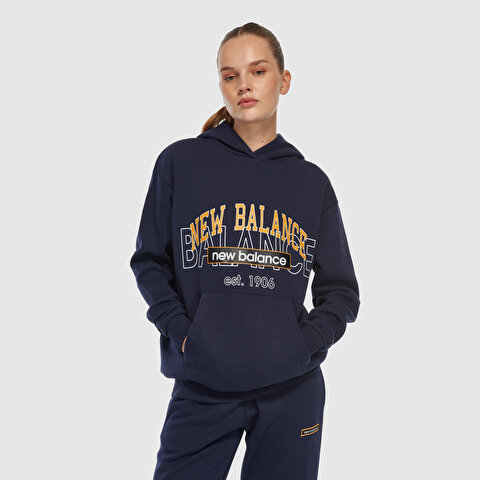New Balance UNH3406 Lacivert Unisex Sweatshirt