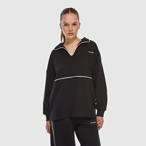 New Balance WNC3402 Siyah Kadın Sweatshirt