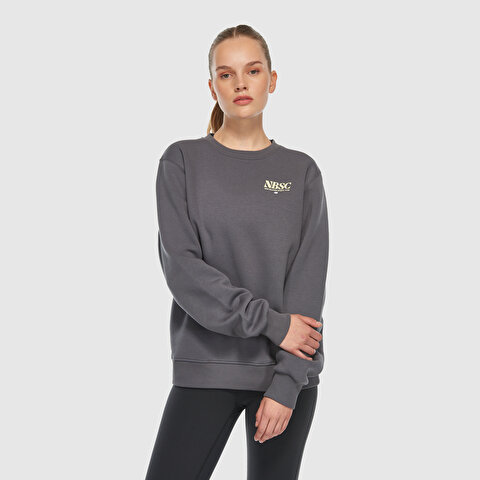 New Balance WNC3416 Antrasit Kadın Sweatshirt