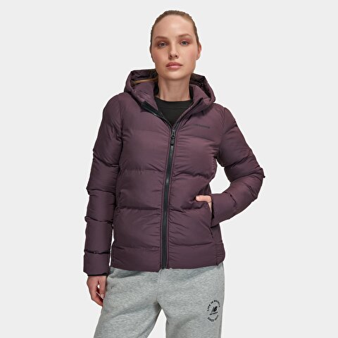 New Balance WNJ3227 Purple Women Jackets Vests Purple Women Clothing newbalance