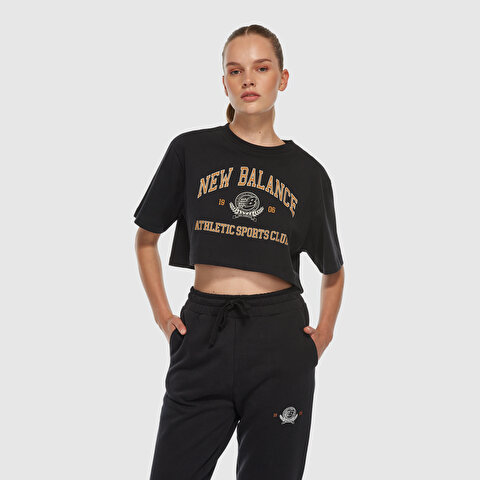 New Balance WNT3404 Siyah Kadın Tişört