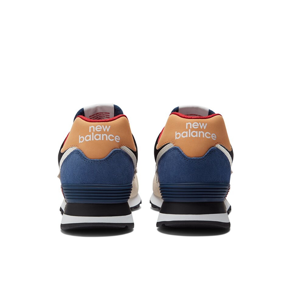New balance 574 blue orange best sale