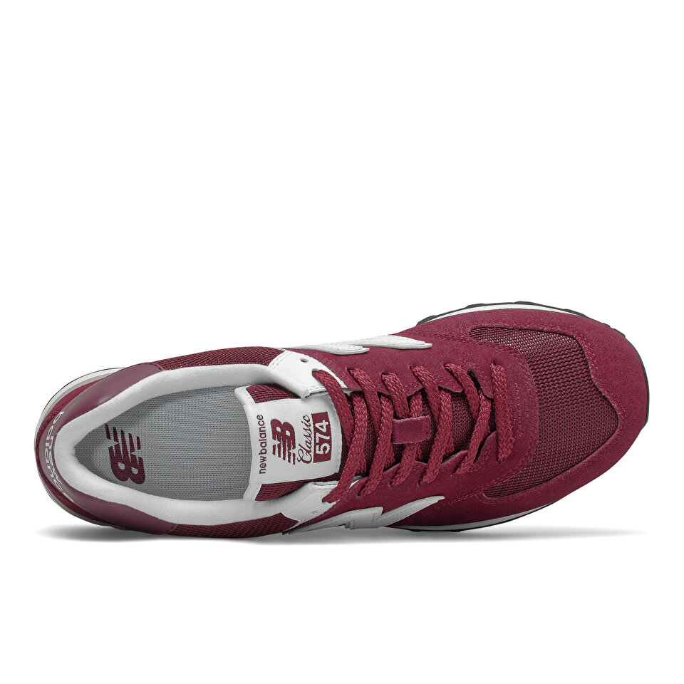 New balance 574 bordo on sale erkek