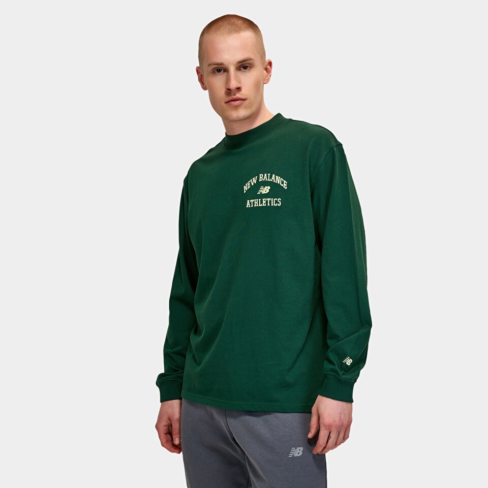 New Balance MNC1404 Green Men Hoodies Sweatshirts Green Men Clothing newbalance