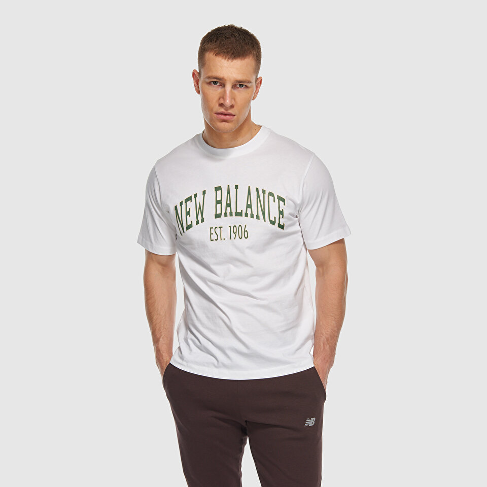 New Balance MNT3326 Beyaz Erkek Tişört
