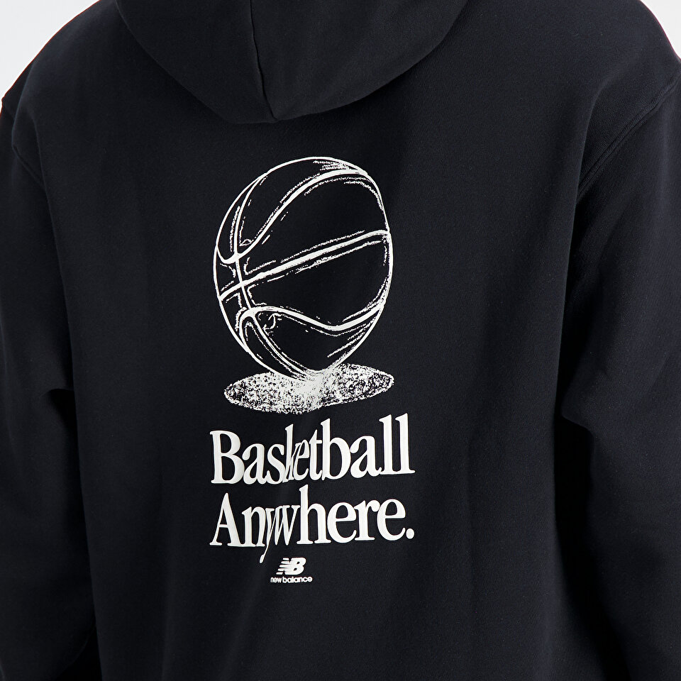 New Balance MT33586 Black Men Hoodies Sweatshirts Black Men Clothing newbalance