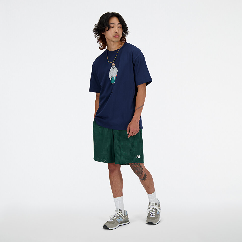 New Balance MT41578 Navy Men Shirts Navy Men Clothing newbalance