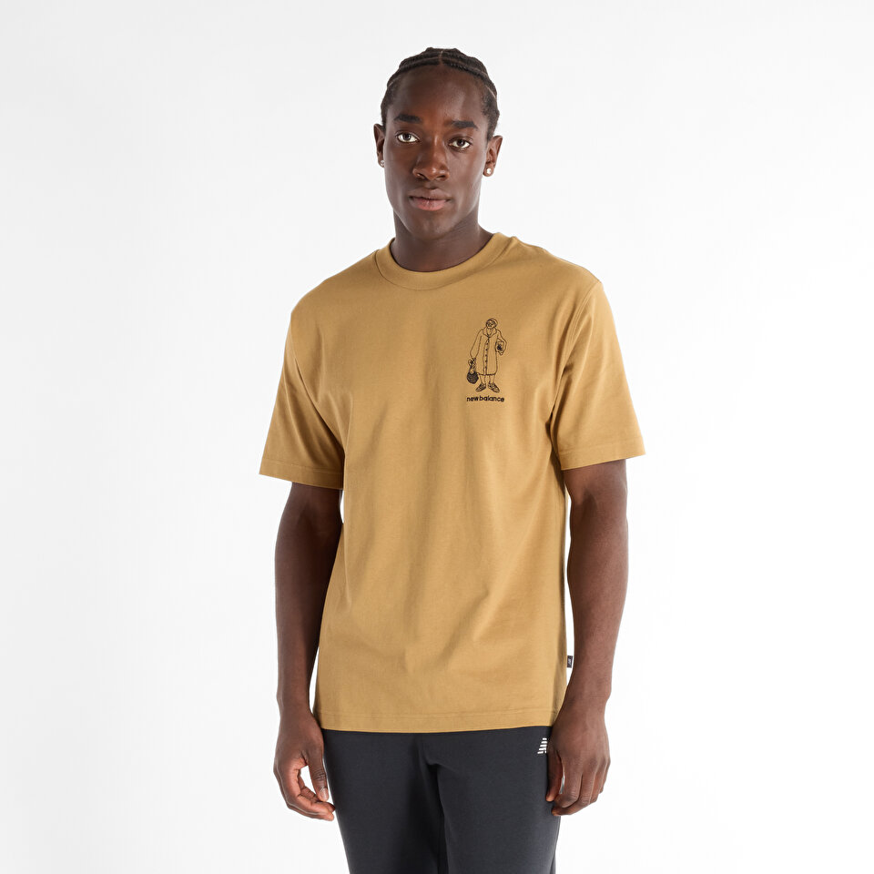 New Balance MT43554 Yellow Men Shirts Yellow Men Clothing newbalance