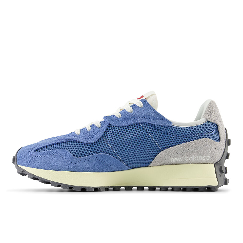 New balance 327 mens navy suede trainers store