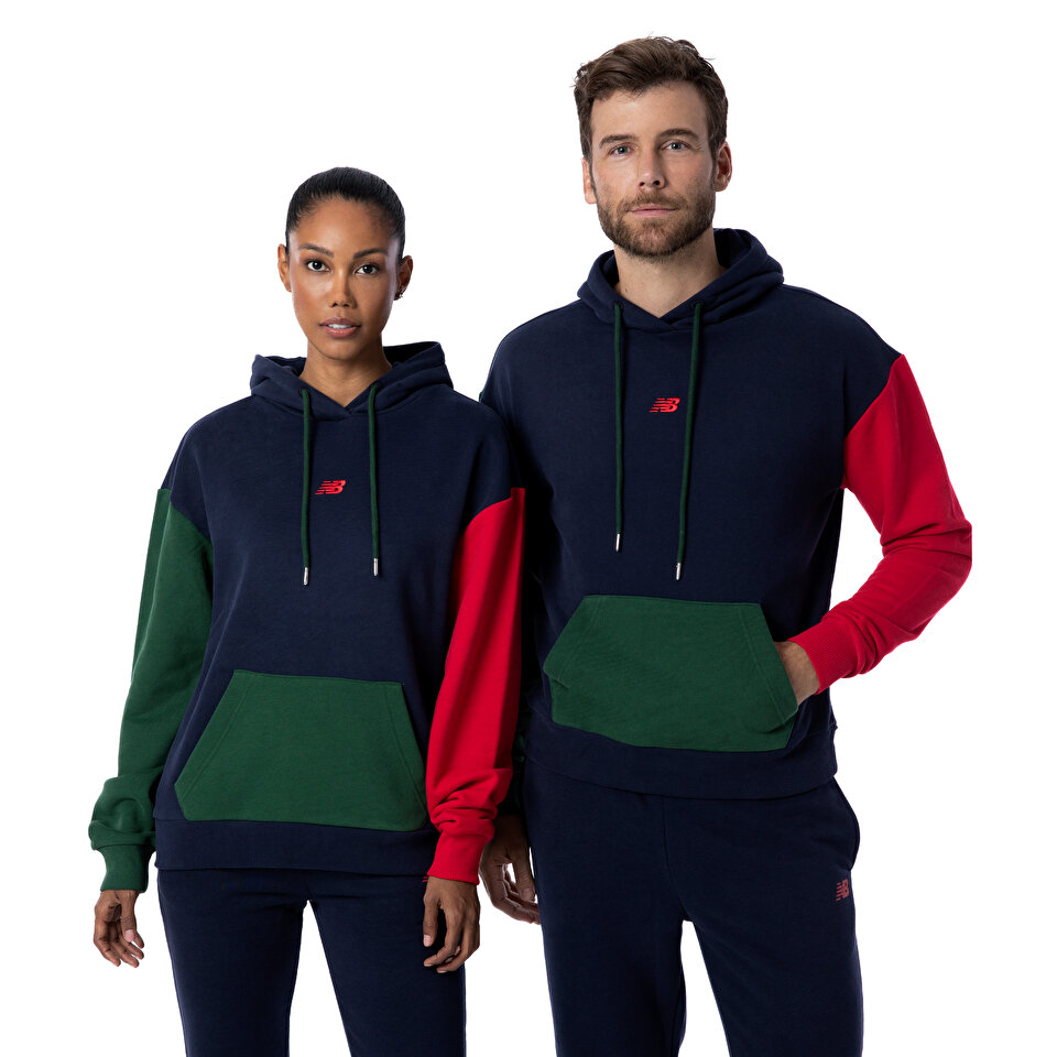New balance sweater fleece sales jacket