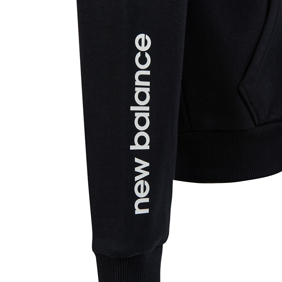New Balance UNH3329 Black Unisex Hoodies Sweatshirts Black Unisex Clothing newbalance