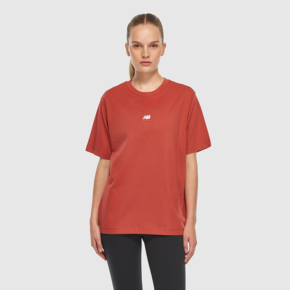 New Balance UNT3409 Turuncu Unisex Tişört
