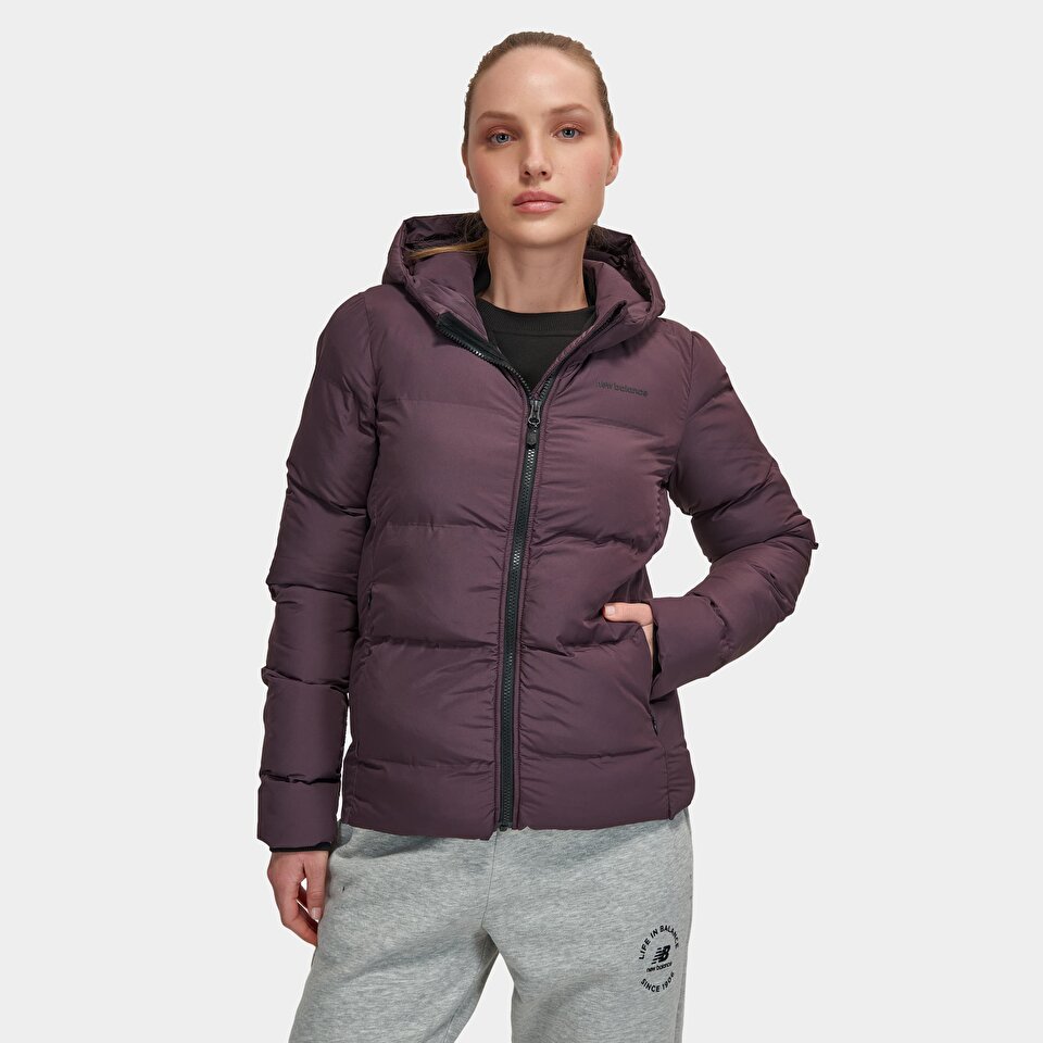 New Balance WNJ3227 Purple Women Jackets Vests Purple Women Clothing newbalance