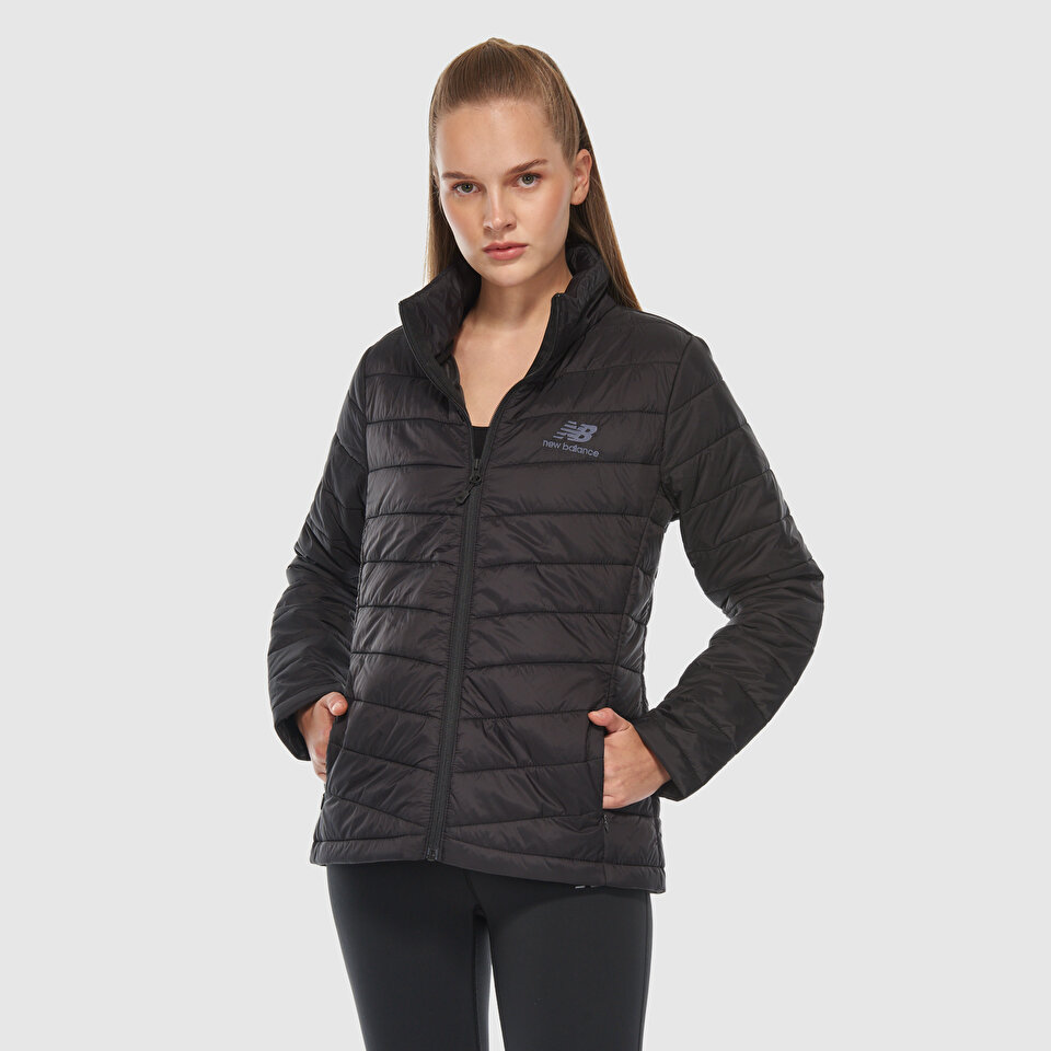 New Balance WNJ3385 Black Women Jackets Vests Black Women Clothing newbalance