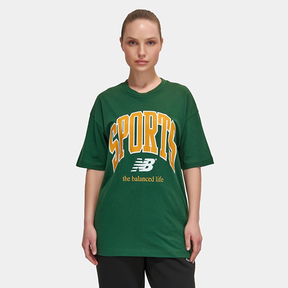 New Balance WNT3305 Green Women Shirts