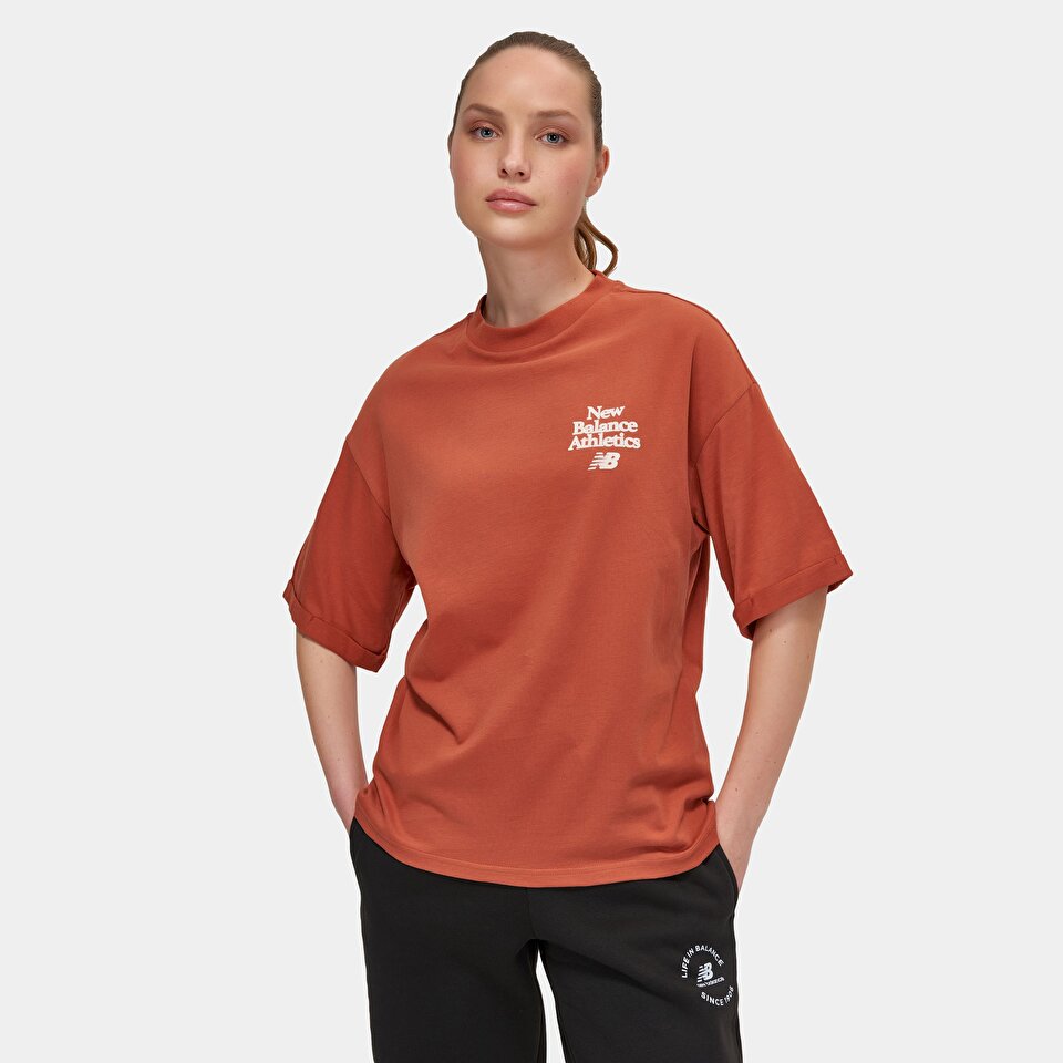 New Balance WNT3383 Brown Women Shirts Brown Women Clothing newbalance