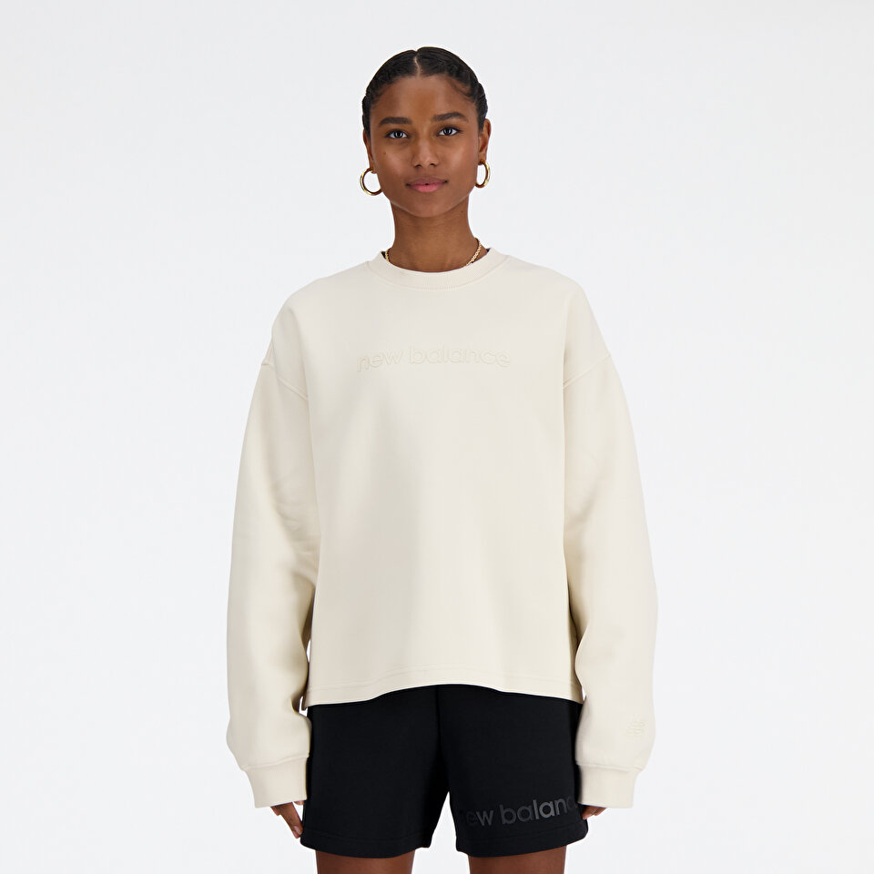 New Balance WT41556 White Women Hoodies Sweatshirts White Women Clothing newbalance